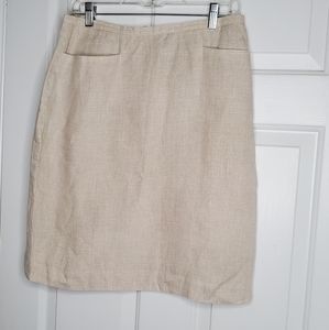 Talbots Irish Linen Skirt Size 12